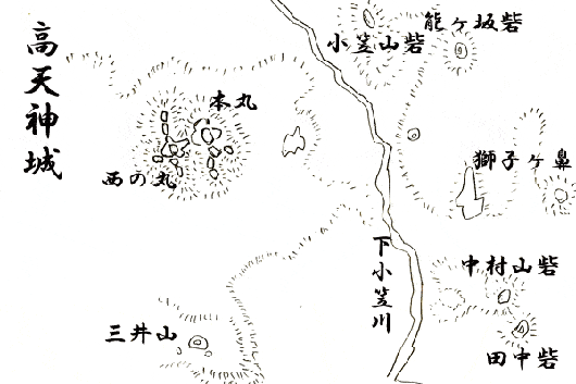 高天神城の縄張り